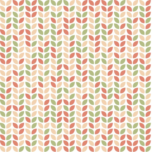 Sømløst mønster med fargerike blader – stockvektor