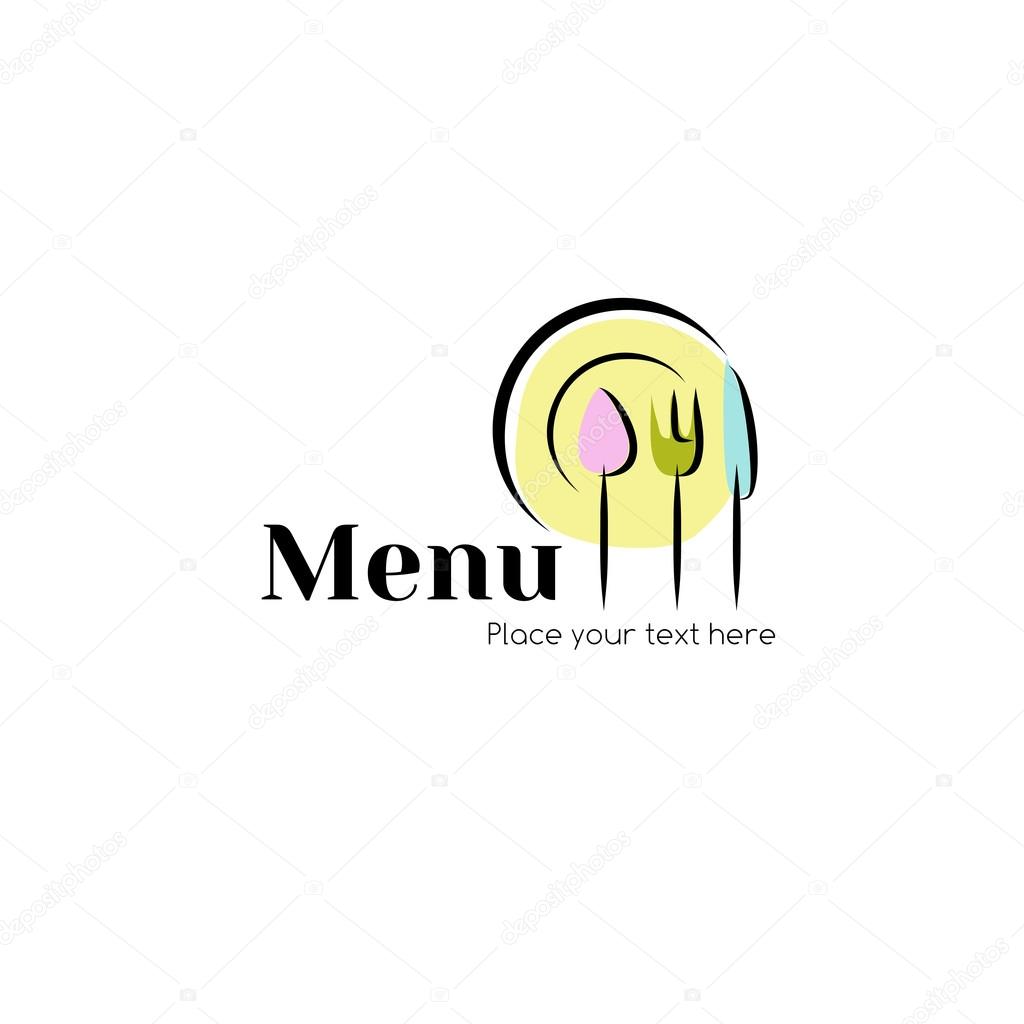 Vector emblem for restaurant or cafe menu