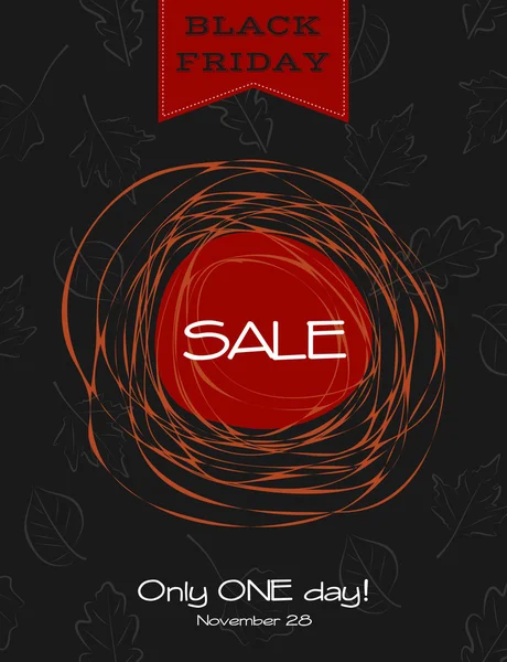 Black friday sale poster — Stock Vector