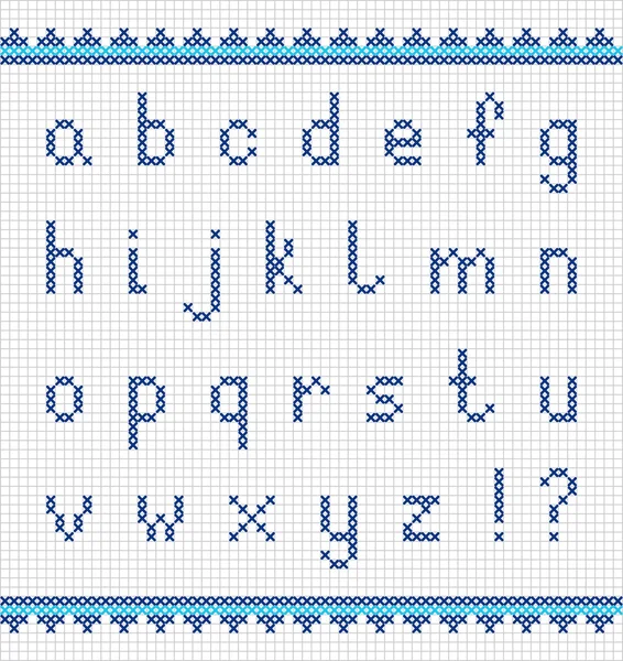 embroidered alphabet stock vectors, royalty free embroidered