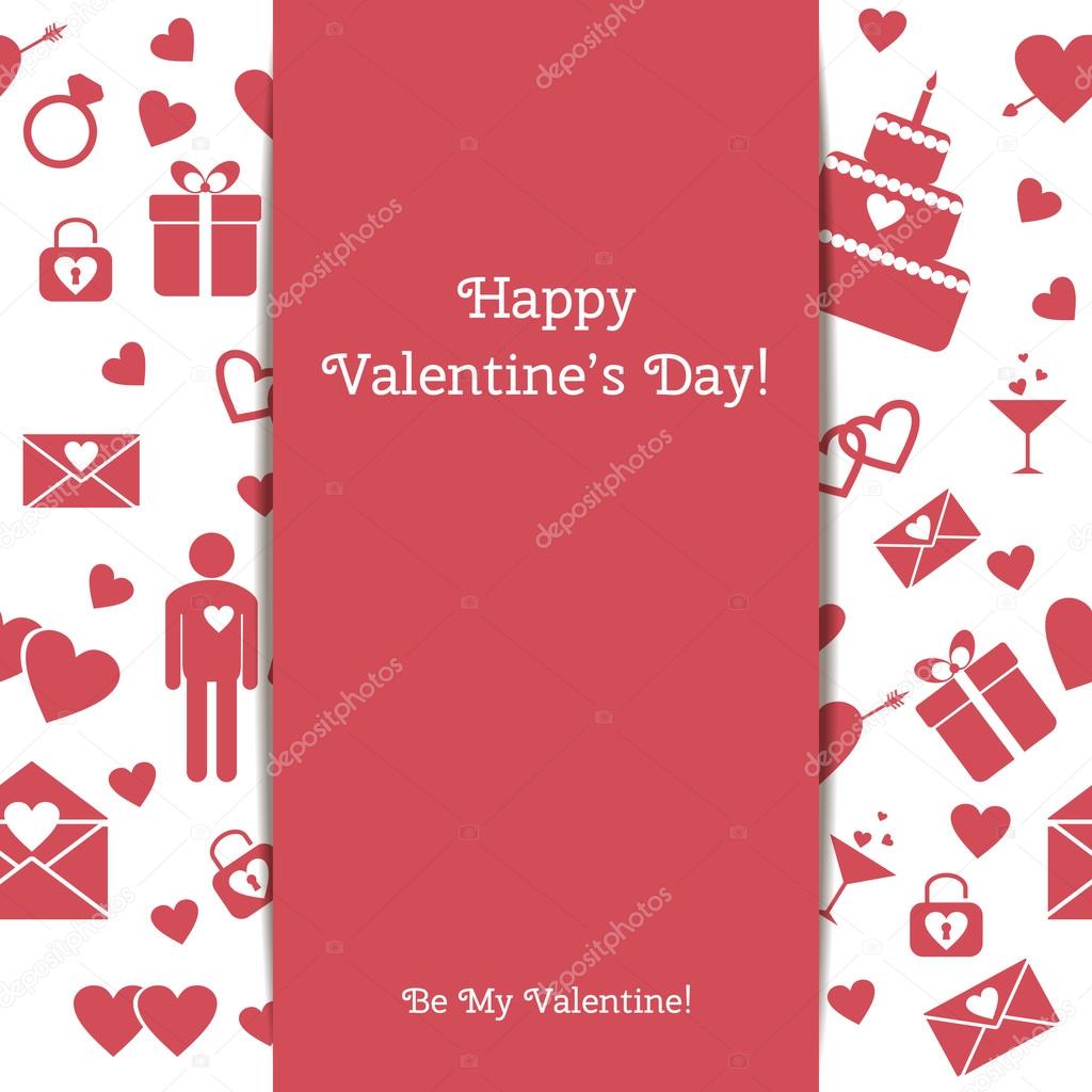 Happy Valentines Day greeting card