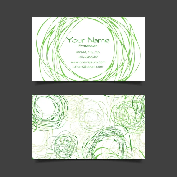 Tarjeta de visita Vector Template — Vector de stock