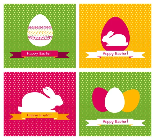 Cartes de voeux de Pâques — Image vectorielle