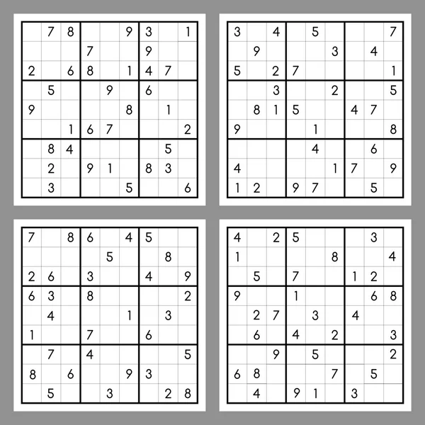 Sudoku — Stockvektor