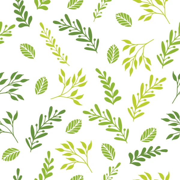 Floral seamless pattern with branches — Stock Vector