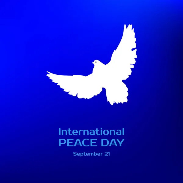 International peace day. Greeting card — Stock Vector