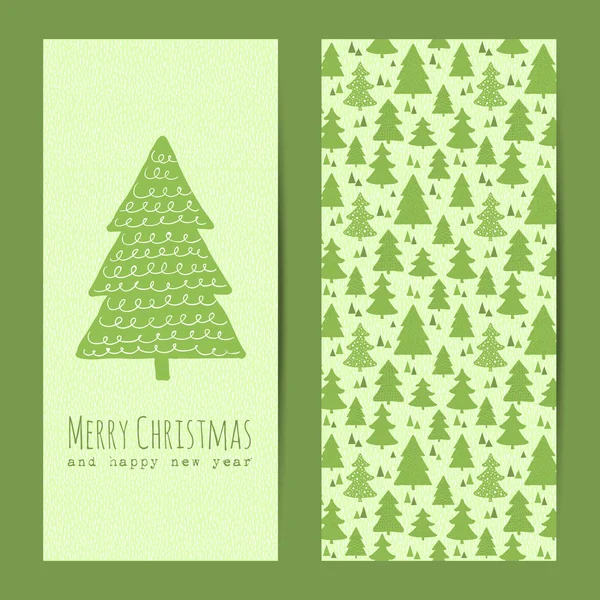 Carte de voeux ou bannière pour Noël et le Nouvel An — Image vectorielle