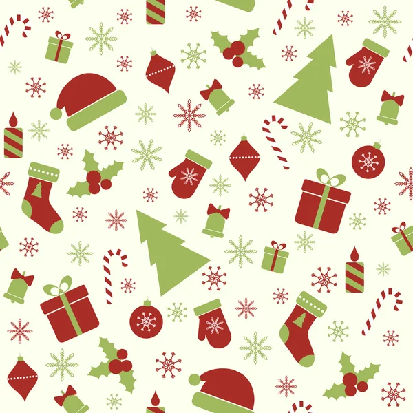 Christmas vector seamless pattern — Stock Vector