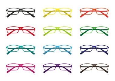 gözlük vektör set