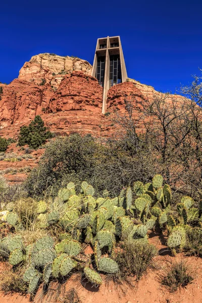 Church built in the Red Rocks — Stock Photo, Image