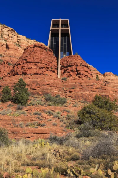 Church built in the Red Rocks — Stock Photo, Image