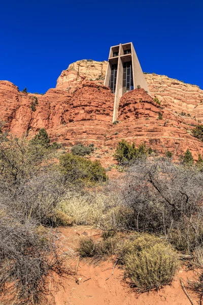 Church built in the Red Rocks — Stock Photo, Image