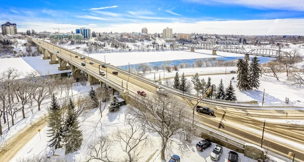 Saskatoon in inverno — Foto Stock