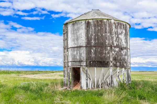 Old Abandoned Grain Grain Bin — Stock Photo, Image