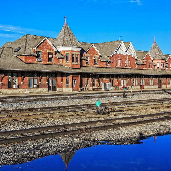 Gare Ferroviaire Medicine Hat Alberta Canada Construite 1906 — Photo