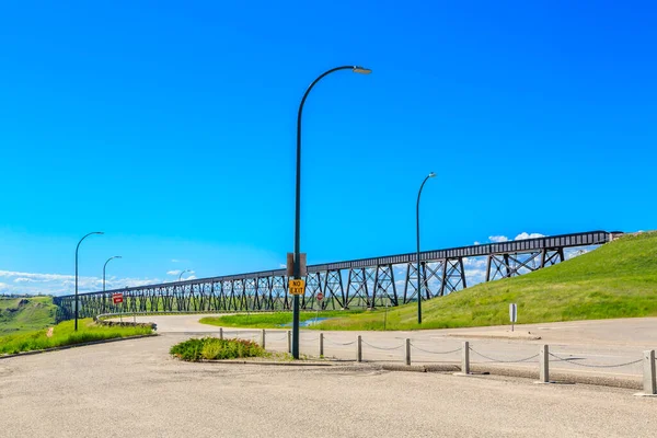 Die Hochbrücke Lethbridge Alberta Kanada Die Brücke Ist Die Längste — Stockfoto