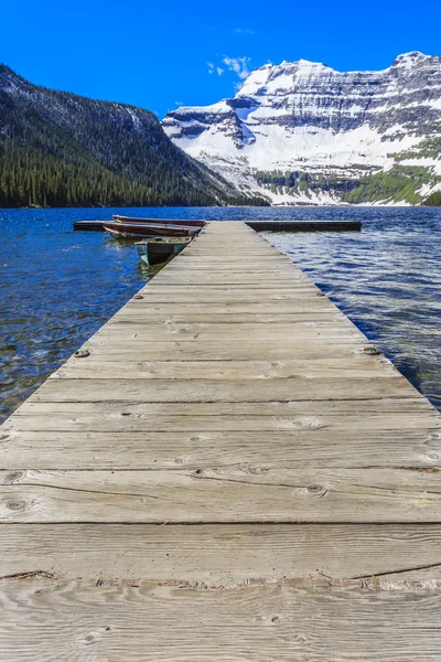 Nestled Glacial Basin Cameron Lake Hidden Jewel High Canadian Rockies — Stock Photo, Image