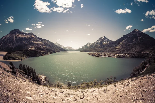 Lago de Waterton superior — Foto de Stock