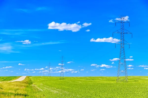 Macht transmissie toren — Stockfoto