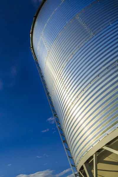 Details Steel Grain Bin Used Agricultural Industry — Stock Photo, Image