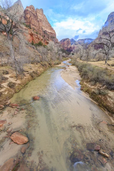 Virgin River på Zion National Park — Stockfoto