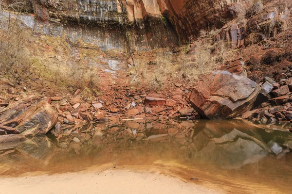Изумрудный бассейн в Национальном парке Сион — стоковое фото