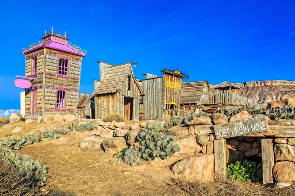 Fort Zion Virgin Trading Post Just Town Virgin Utah Take — Stock Photo, Image