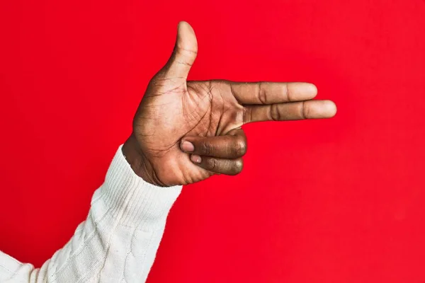 Arm Und Hand Eines Afrikanisch Amerikanischen Schwarzen Jungen Mannes Über — Stockfoto
