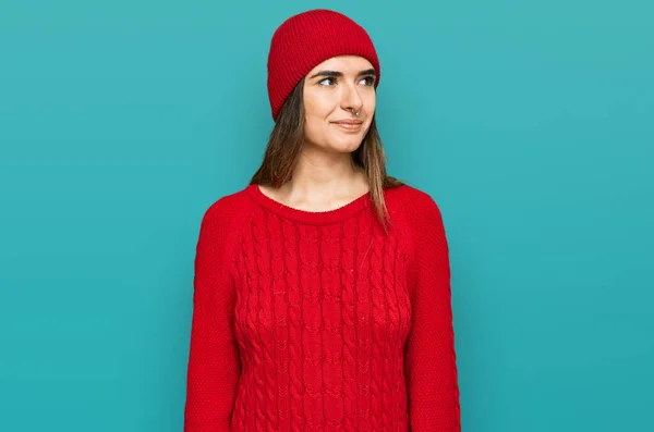 Jonge Latijns Amerikaanse Vrouw Met Casual Kleding Die Van Achteren — Stockfoto