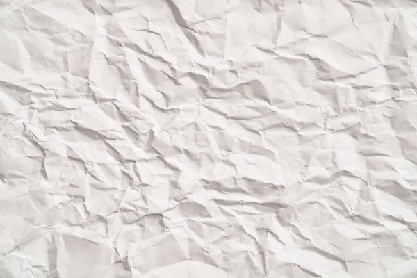 Fehér Gyűrött Papír Textúra Ráncokkal Sérült Szakadt Lemez — Stock Fotó