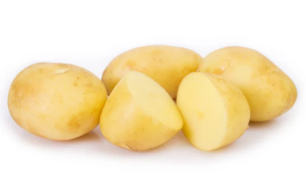 Potatoes on white — Stock Photo, Image