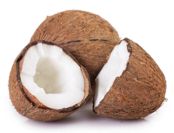 Coco sobre blanco —  Fotos de Stock