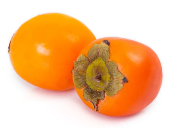 Fresh persimmon on white — Stock Photo, Image
