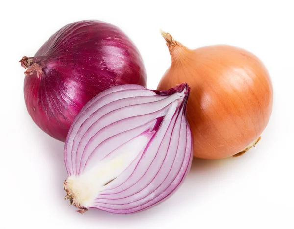 Onion on white — Stock Photo, Image