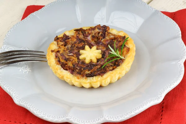 Mini quiche met trevisano witloof — Stockfoto