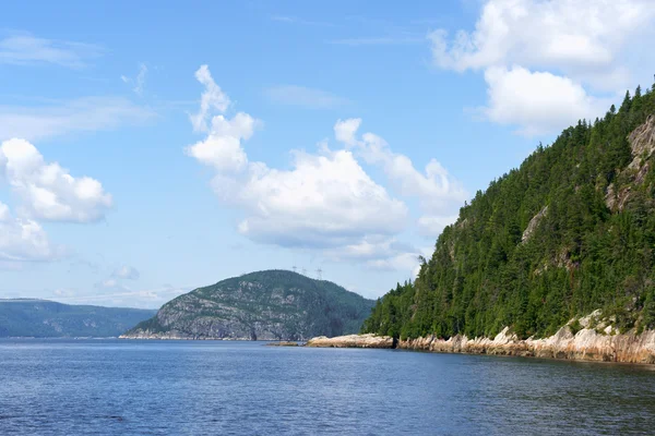 Saint lawrence Nehri yakınında tadoussac ve saguenay Fiyordu içinde Kanada