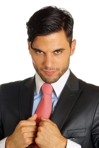 Business man over white — Stock Photo, Image