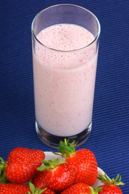 Çilekli milkshake