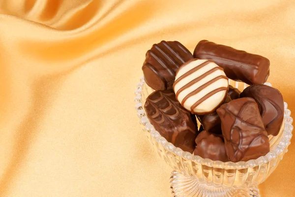 Assortiment de pralines au chocolat — Photo