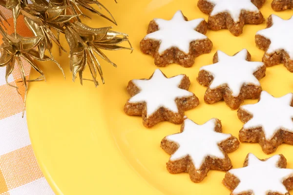 Kanel stjärna cookies (Zimtsterne) — Stockfoto