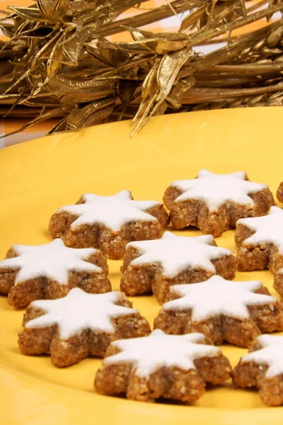 Kanel stjärna cookies (Zimtsterne) — Stockfoto