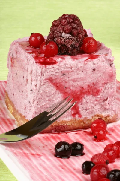 Wild berries bavarian cream (bavarese) — Stock Photo, Image