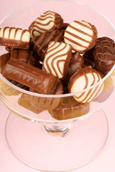 Chocolate pralines assortment — Stock Photo, Image