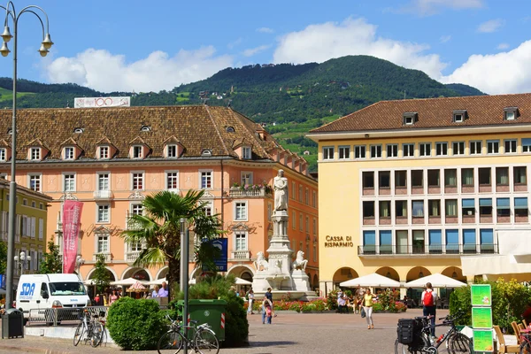 Walther náměstí v Bolzano (Bolzano), Itálie — Stock fotografie