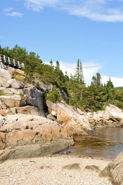 Fiume San Lorenzo vicino a Tadoussac in Canada — Foto Stock