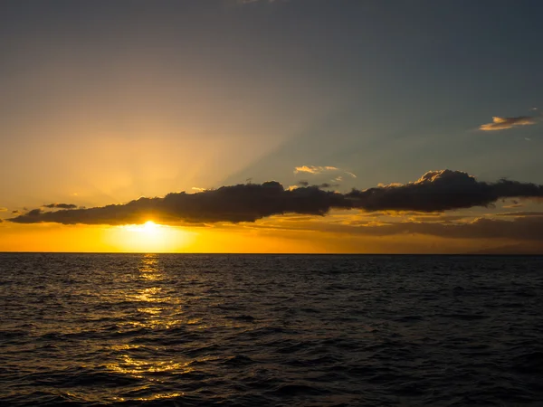 Zachód słońca nad Oceanem Atlantyckim — Zdjęcie stockowe