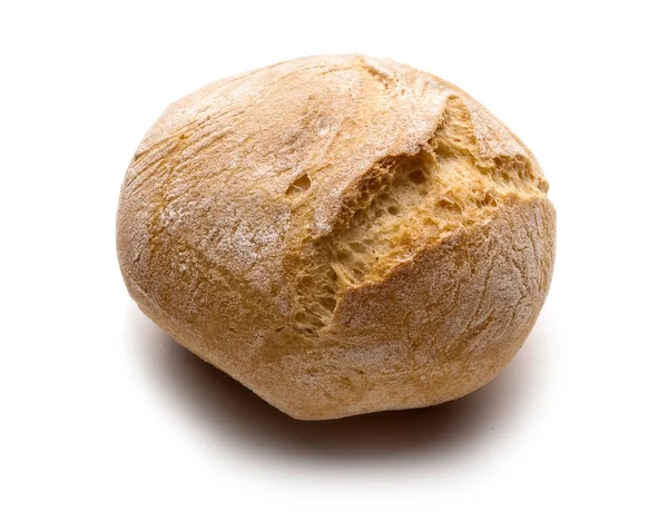 白い背景に影のある小さなパン — ストック写真