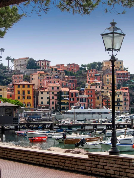 Marina Rapallo Gyönyörű Turisztikai Kisváros Liguria Régióban Olaszország — Stock Fotó