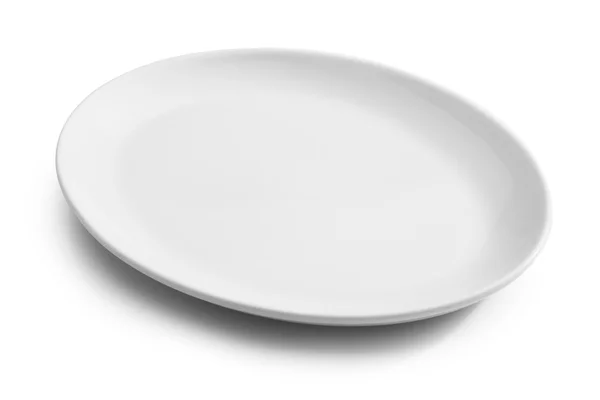 White empty plate — Stock Photo, Image