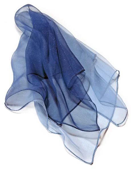 蓝色丝绸 — 图库照片
